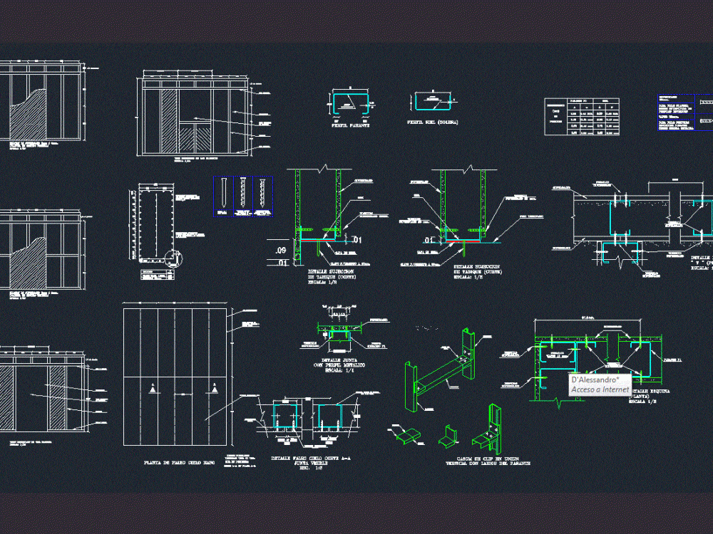 Detail Drywall DWG Detail for AutoCAD Designs CAD