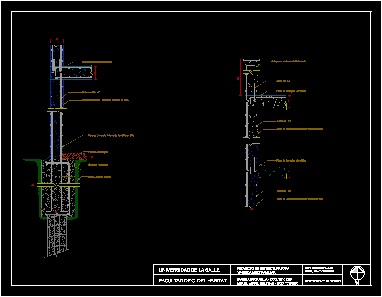 Download Detail Pondasi Tiang Pancang Dwg Autocad - Asdar Id 34F