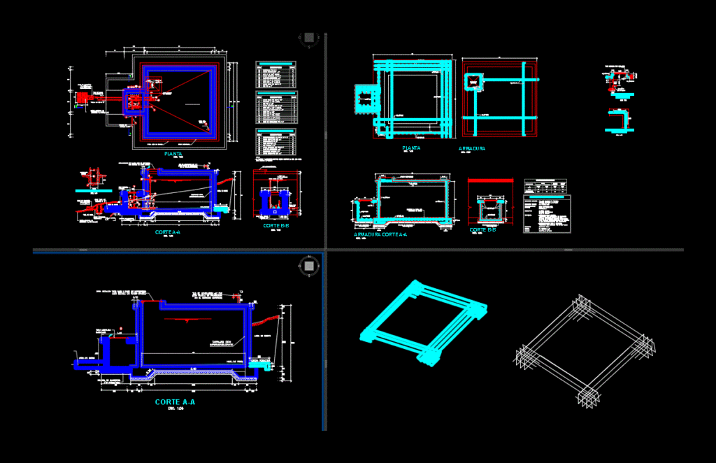 Detail Elevated Tank DWG Detail for AutoCAD