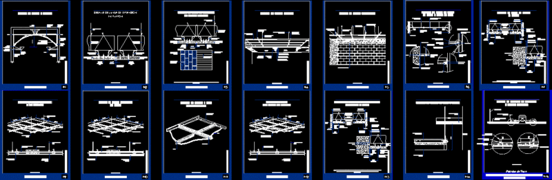 Detail False Ceiling DWG Detail for AutoCAD