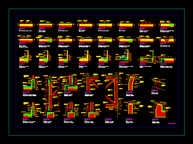 Detail Floor DWG Detail for AutoCAD