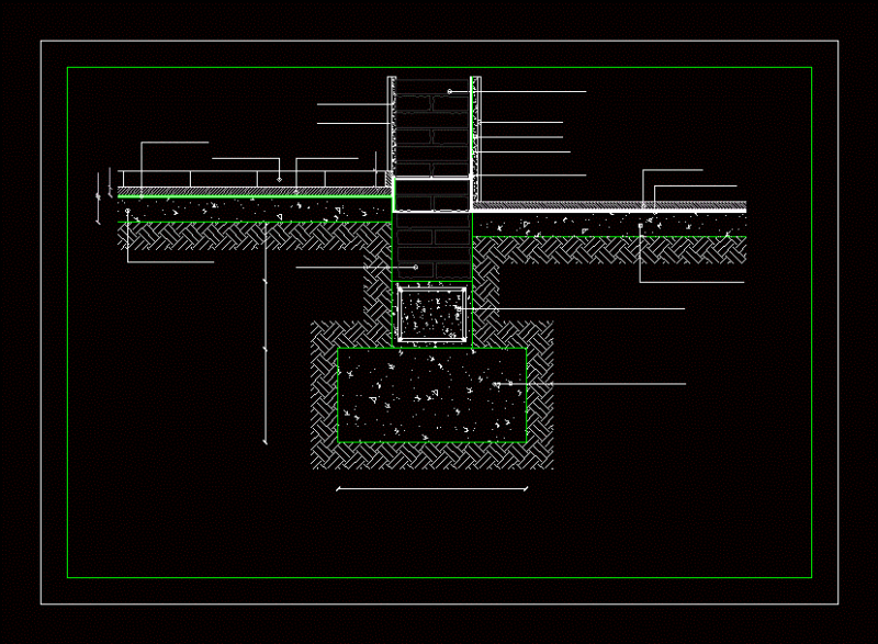Detail Foundation DWG Detail for AutoCAD