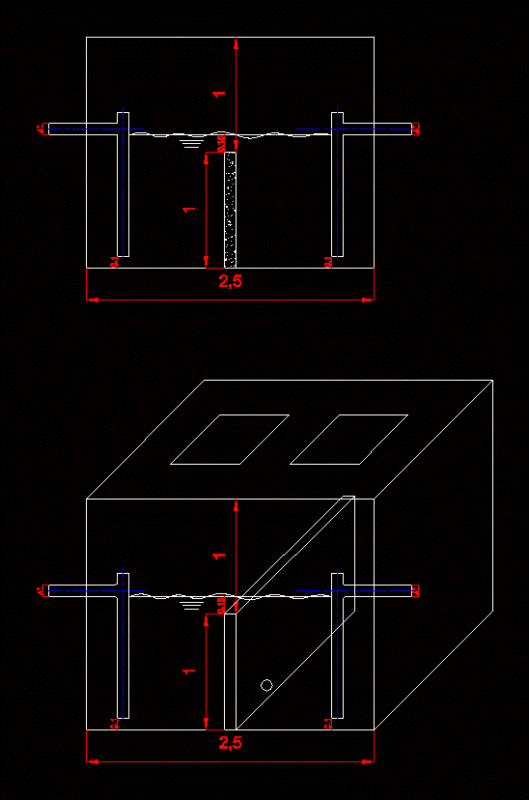 Detail Grease Trap DWG Detail for AutoCAD