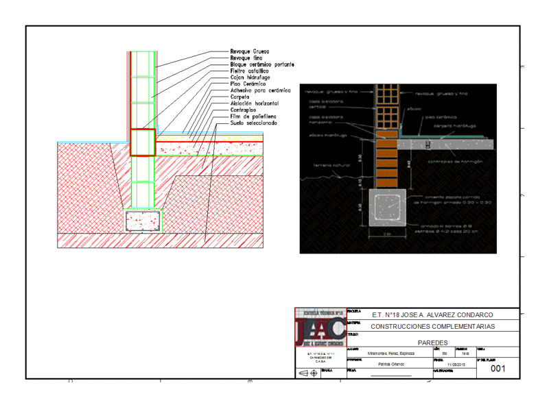Detail Lift Mmaposteria DWG Detail for AutoCAD