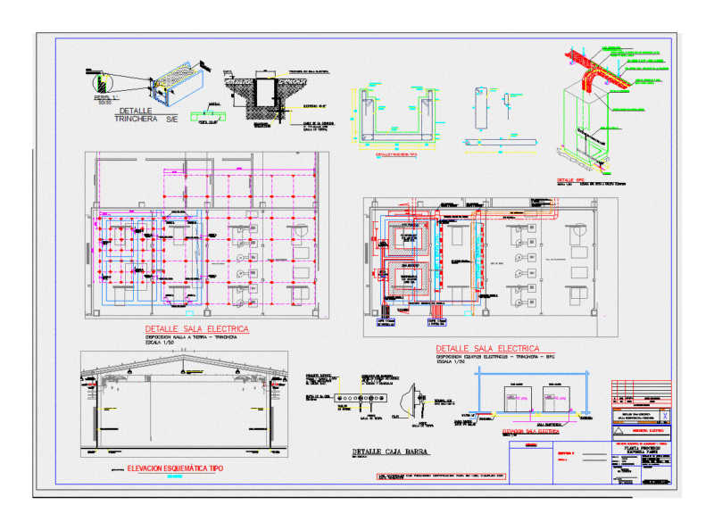 Detail Living Room Electrical DWG Detail for AutoCAD