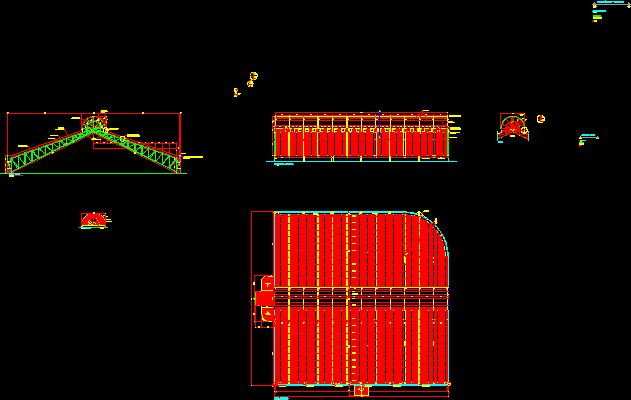 Detail Metallic Roof DWG Section for AutoCAD • Designs CAD