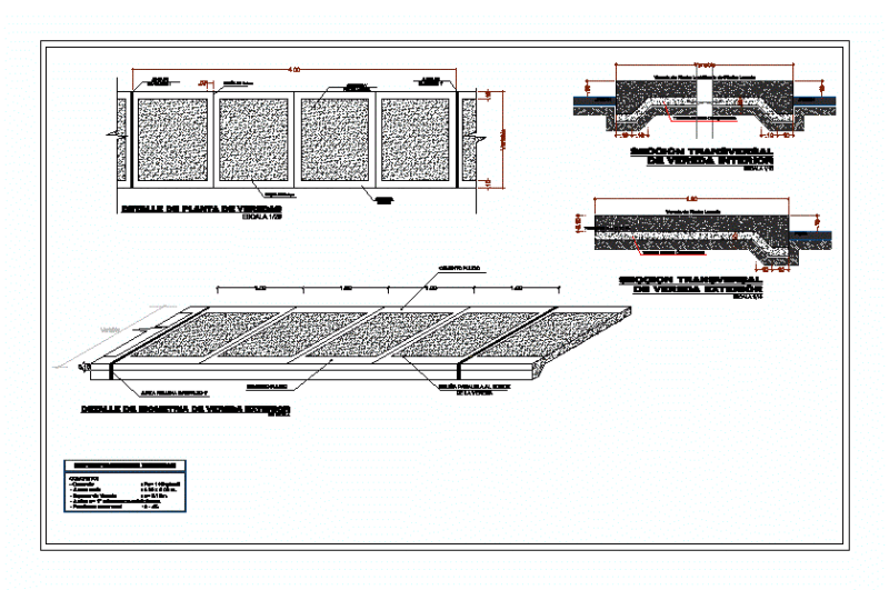 Detail Of Paths DWG Detail for AutoCAD