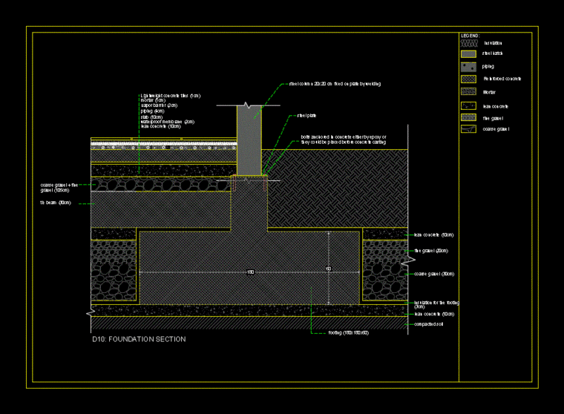 Detail Of Rigid Shoe DWG Detail for AutoCAD