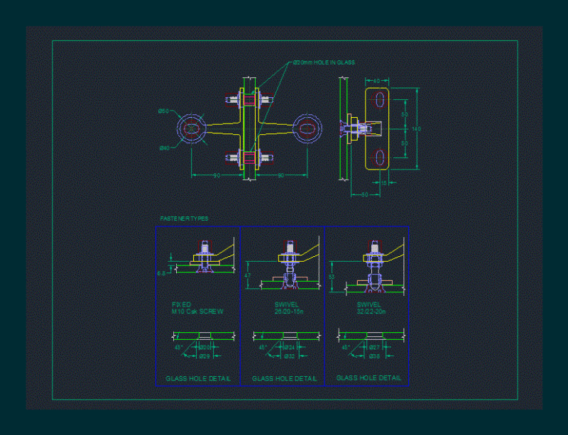 Detail Of Spiders DWG Detail for AutoCAD