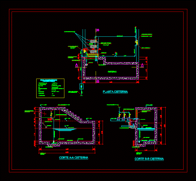 Detail Of Water Tank DWG Detail for AutoCAD • Designs CAD