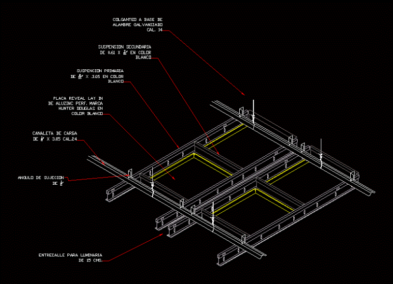 Detail Plafon With Quirk DWG Detail for AutoCAD