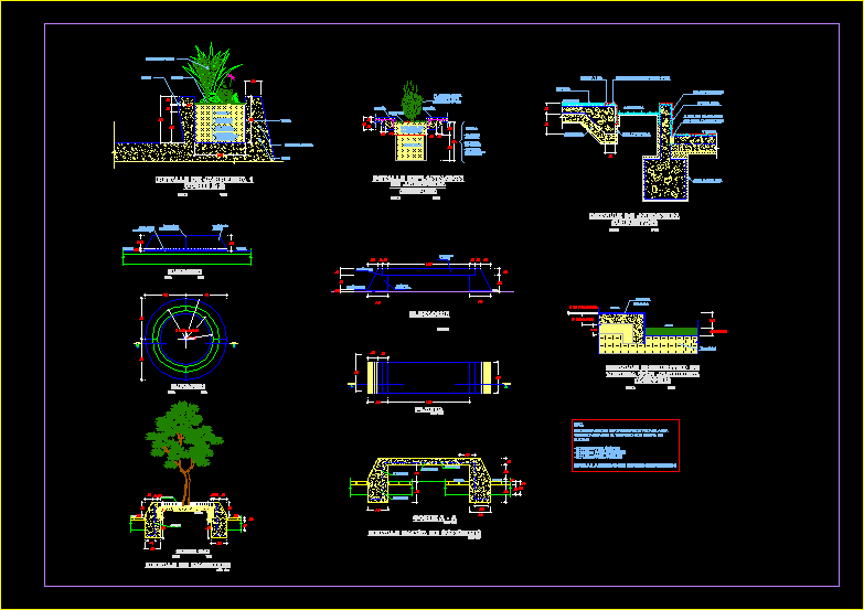 Detail Planters DWG Detail for AutoCAD Designs CAD