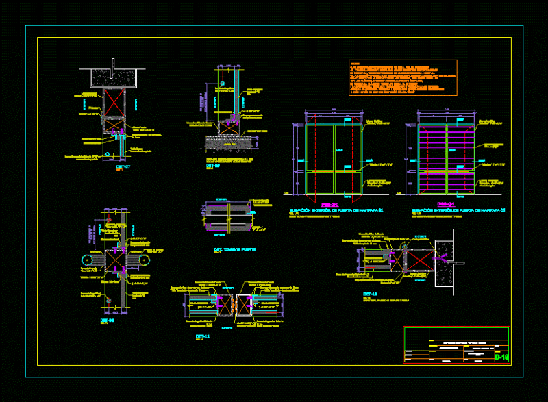 Detail Screen DWG Detail for AutoCAD