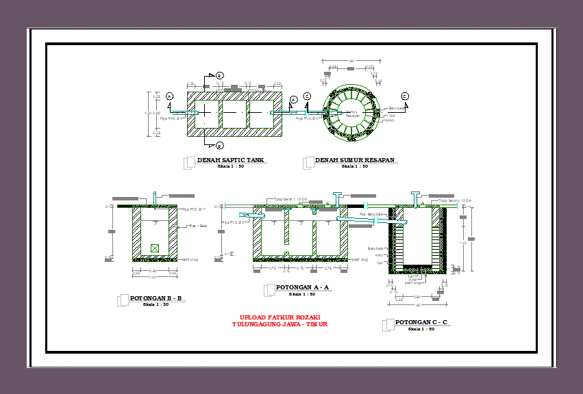 Detail Septick Tank DWG Detail for AutoCAD – Designs CAD