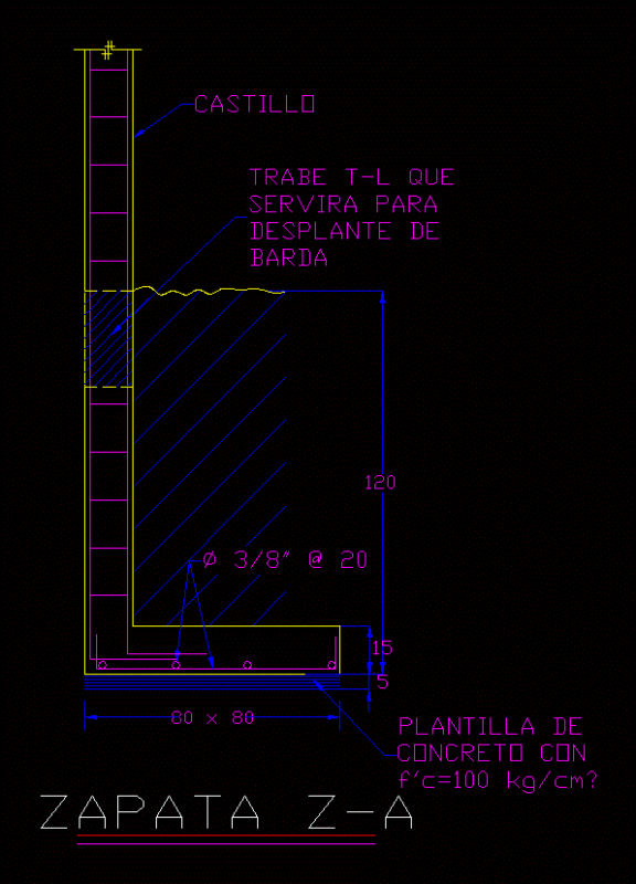 Detail Shoe DWG Detail for AutoCAD