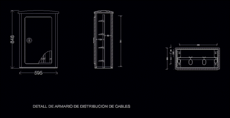 Detail Telephone Booth 2D DWG Detail for AutoCAD