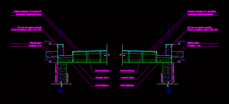 Detail Truss Metalcon DWG Detail for AutoCAD