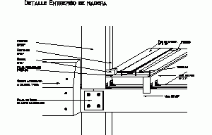 Detail Wooden Mezzanine DWG Detail for AutoCAD