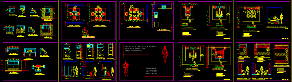 Detailed Anthropometry DWG Section for AutoCAD