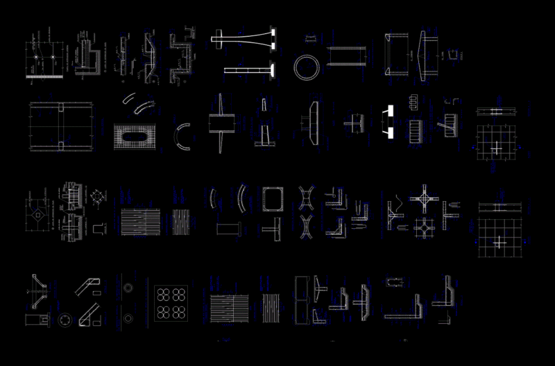 Details Armed Column DWG Detail for AutoCAD