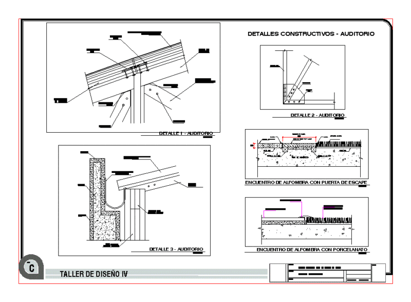 Details Auditorium DWG Detail for AutoCAD