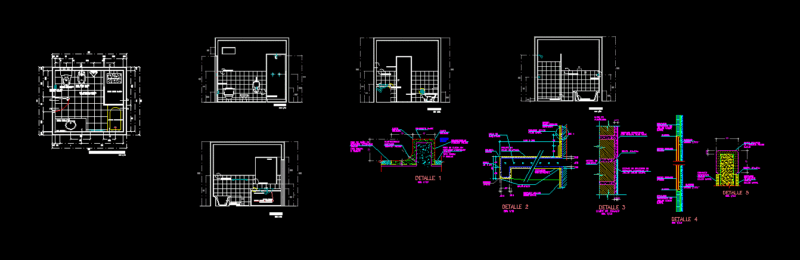 Details Bath DWG Detail for AutoCAD