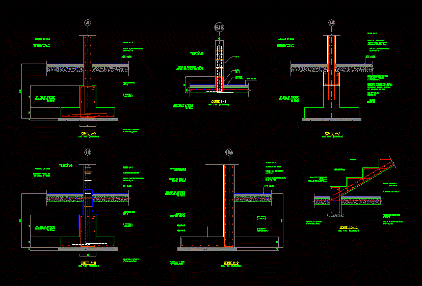 Planos De Detalles De Columnas En Dwg Autocad Cimentaciones Detalles My Xxx Hot Girl 7294