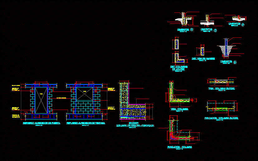 Details Cimentacion Dwg Detail For Autocad Designs Cad