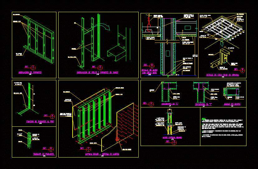 Details Drywall Dwg Detail For Autocad Designs Cad