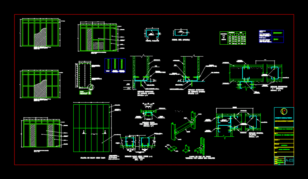 Details Drywall DWG Detail for AutoCAD
