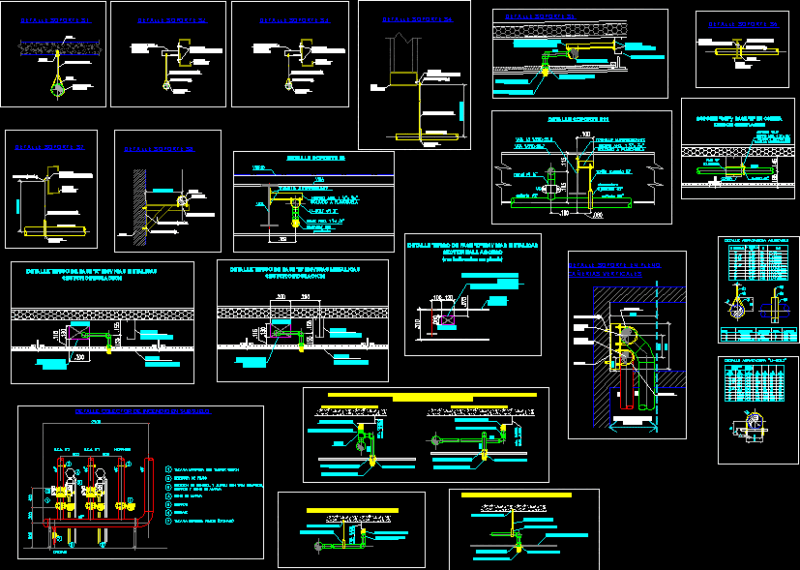 Details Extinguishing Fire DWG Detail for AutoCAD