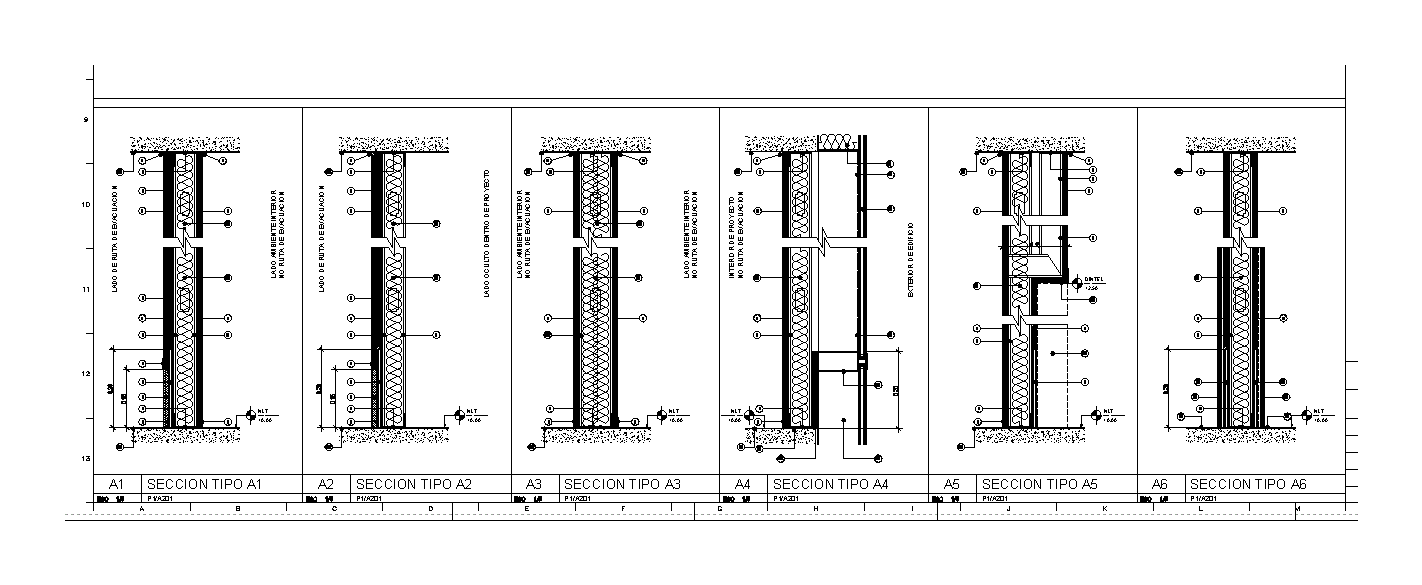Details For Interior Drywall Partitions DWG Full Project 