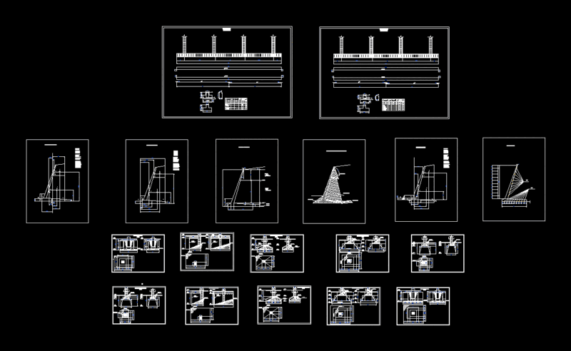Details Foundations – Retaining Wall DWG Detail for AutoCAD