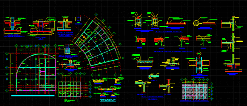 Details Losacero DWG Detail for AutoCAD