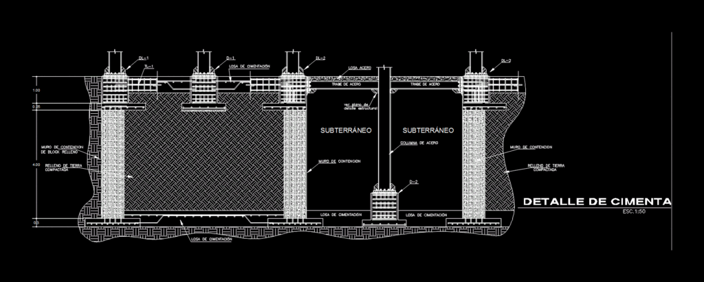 Details Mixed Foundation DWG Detail for AutoCAD