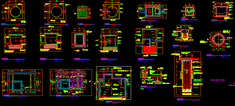Details Of Cases DWG Detail for AutoCAD