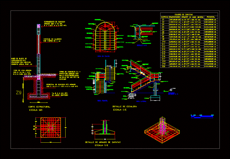 Details Of Foundations DWG Detail for AutoCAD