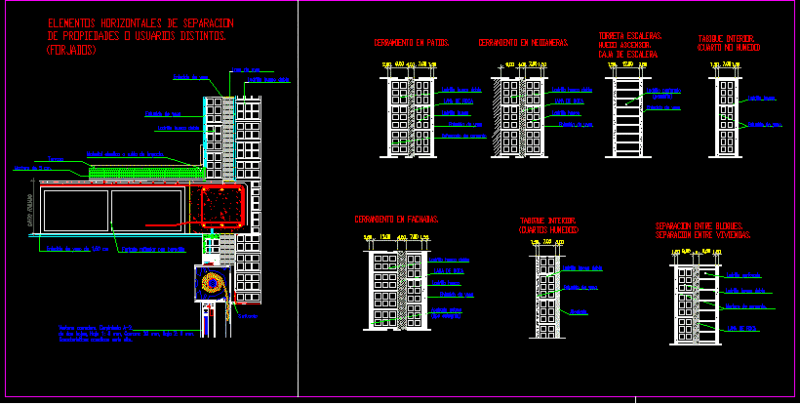 Details Partitions DWG Detail for AutoCAD