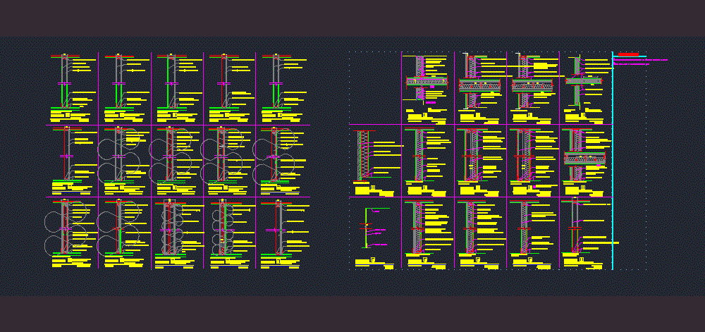 Details Plaster Partition Table DWG Detail for AutoCAD • Designs CAD