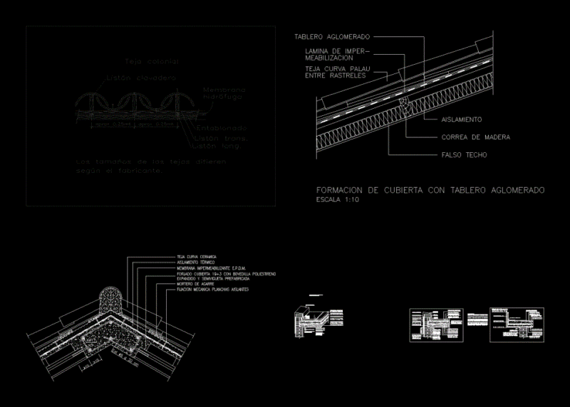 Details Roofs DWG Detail for AutoCAD