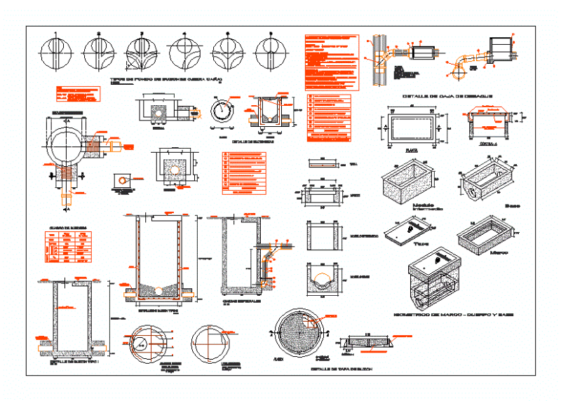 Details Sanitary Facilities DWG Detail for AutoCAD