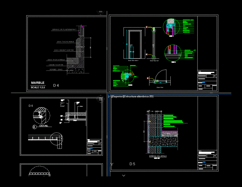Details Several Housing DWG Section for AutoCAD
