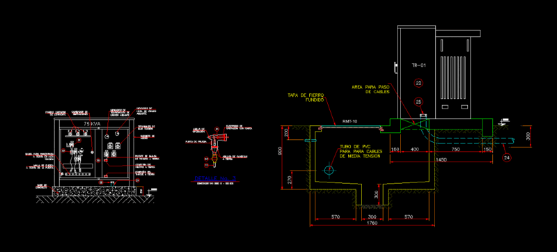 Details Transformer Pedestal DWG Detail for AutoCAD