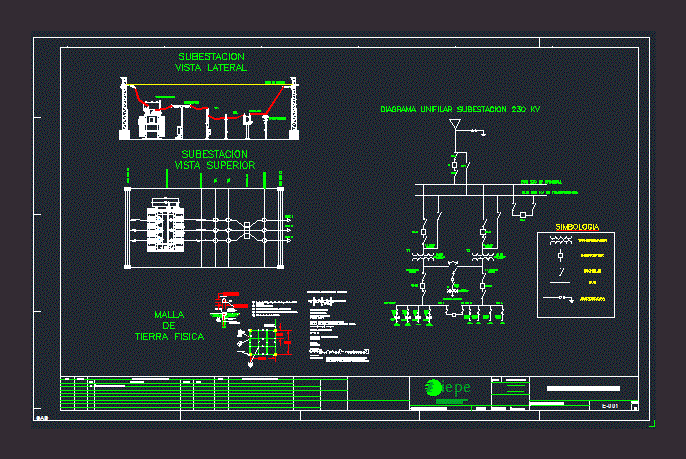 Diagram Electrical Substation DWG Full Project for AutoCAD â€¢ Designs CAD
