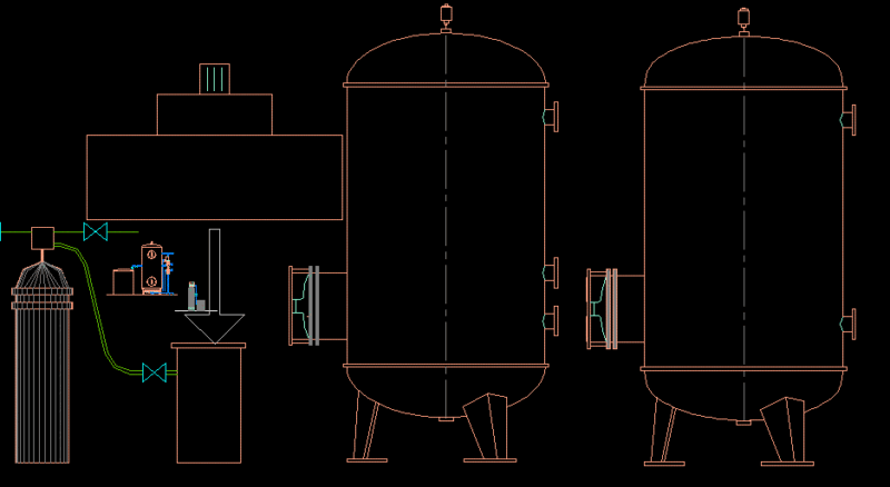 Diagram Functional Blocks DWG Plan for AutoCAD