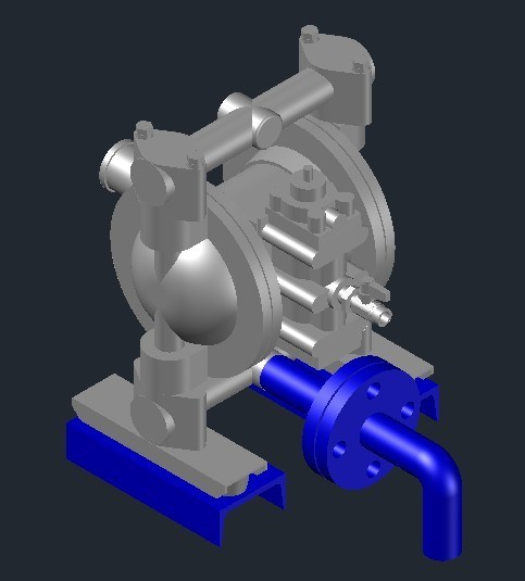 Diaphragm Pump Water Dwg Block For Autocad • Designs Cad