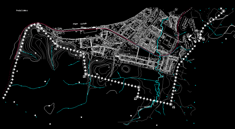 Dichato Plane DWG Block for AutoCAD