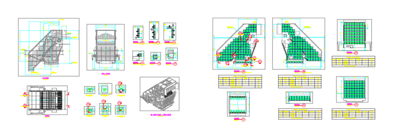 Discharge Chute DWG Block for AutoCAD