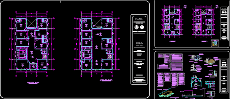 Display Of Walls DWG Detail for AutoCAD