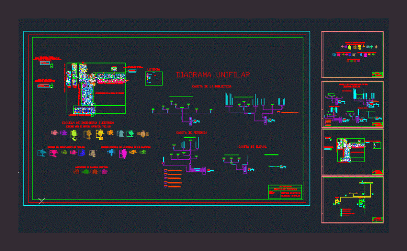 Distribucion Electrica Plano Faculty Of Electrical Eng Distribucion Electrica DWG Block for AutoCAD